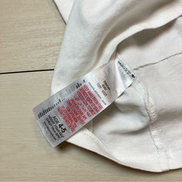 Jasper conran junior j top short sleeves white tee with sequins ballet shoes - Picture 5 of 5